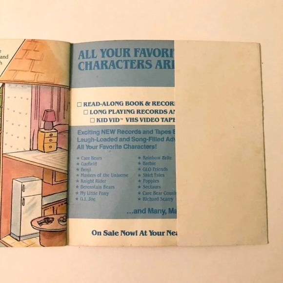 Vintage 1986 The Popples Nutcracker Christmas Read Along Book Only No Record - Picture 13 of 15